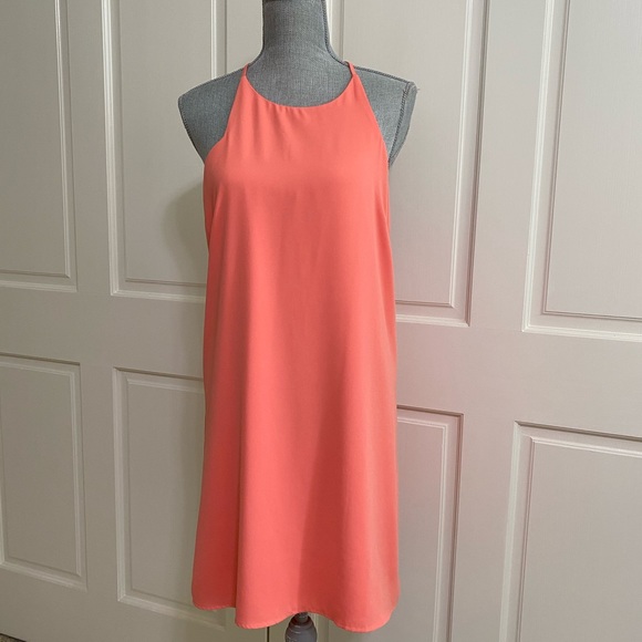 Naked Zebra Coral Dress - Picture 3 of 4